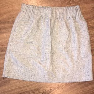 J. Crew wool skirt, gray with red & blue speckles